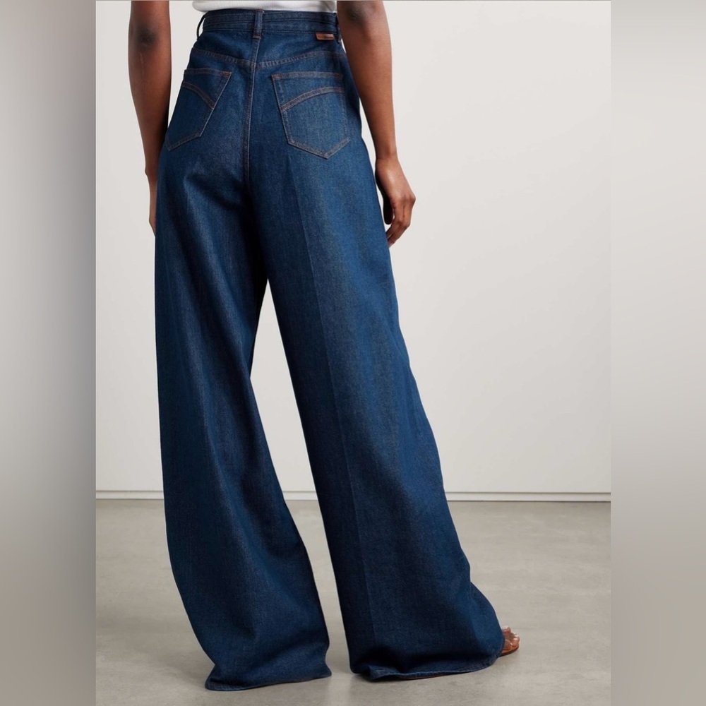 Zimmermann Illuminate Belted Wide Leg High Rise Jeans Size 28 - Picture 9 of 9